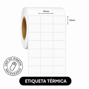 Etiqueta adesiva Térmica 30x15
