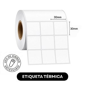 Etiqueta adesiva Térmica 30x30