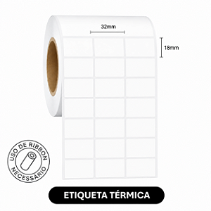 Etiqueta adesiva Térmica 32x18