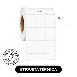 Etiqueta adesiva Térmica 34x23
