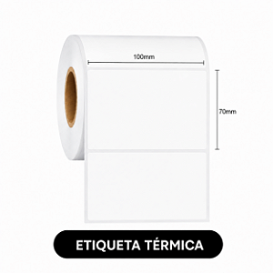 Etiqueta adesiva Térmica 100x70