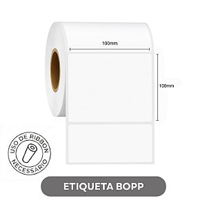 Etiqueta adesiva Bopp 100x100