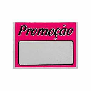 Placa PVC - Promoção Pink e Preto 8,0x6,0 C/50 UND