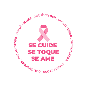 96 UND de Etiquetas Adesivas de Outubro Rosa - Modelo 1