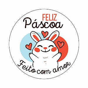 120 Etiquetas Adesivas de Páscoa - Modelo 3