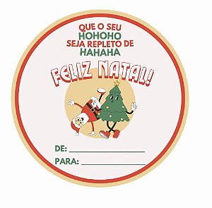 96 UND Etiquetas Adesivas de Natal - Modelo 2