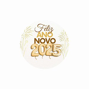 96 UND Etiquetas Adesivas de Feliz Ano Novo - Modelo 3