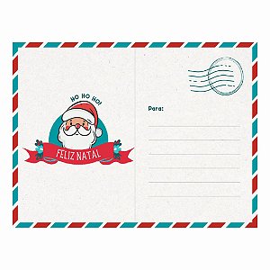 Cartão de Feliz Natal 10x7cm C/25 und. - Modelo 2