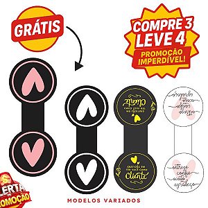 Kit com 400 UND - Lacre de sacola sortidos 99X40 mm