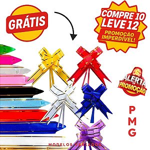 Kit de Laço P, M, G - Sortidos - Compre 10 Leve 12  - 120 UND