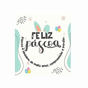 Cartão de Feliz Páscoa 99X88cm C/25 und. - Modelo 2