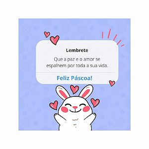 Cartão de Feliz Páscoa 99X88cm C/25 und. - Modelo 3