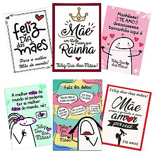 Cartão de agradecimento C/100 UND - Dia das Mães