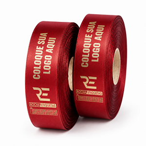 Fita de Cetim Hot Stamp Personalizada 50 Metros
