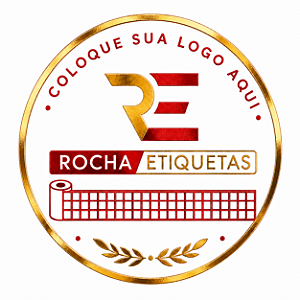 ETIQUETA PERSONALIZADA Hot Stamp 2 CORES ETIQUETA PREMIUM 4X4