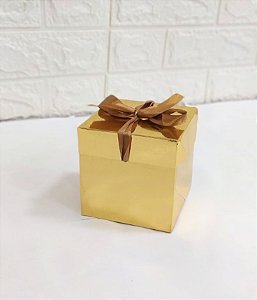 Caixa dobrável de papel para presente 10X10cm