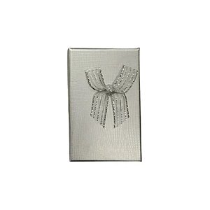 Caixinhas de papel prata 5X8cm p/ bijuterias - 24 peças