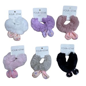 Rabico de Tecido para Cabelo - 12 Peças, Cores Variadas