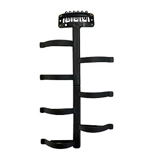 Prendedor de Plástico para Cabelo Preto - 12 Peças