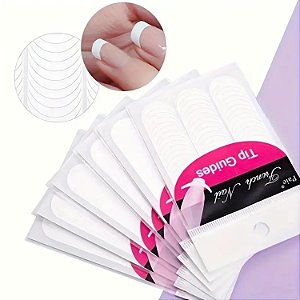 Adesivo para Unha Francesinha - Pct c/ 12 Cartelas