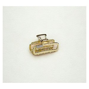 Piranha de Metal p/ Cabelo 4,5 cm - Pct c/ 12 - Y575-2