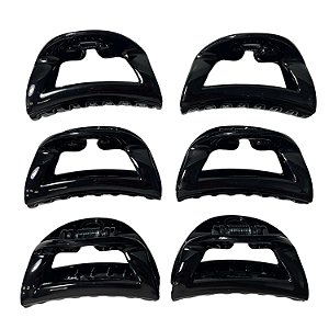 Piranha de Nylon Inquebrável p/ Cabelo 6 cm - Pct c/ 12 - 6380M-ACN2