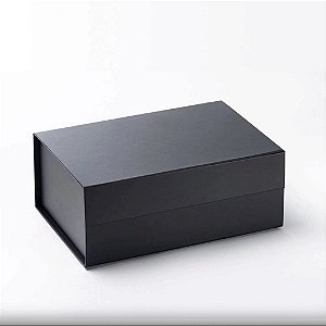 Caixa Dobrável de Papel P/ Presente Preta 33.5x26x15.5cm