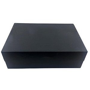 Caixa Dobrável de Papel Preta P/ Presente c/ imã 28.2x20.2x9.2cm