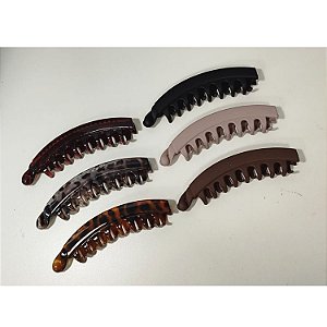 Banana de plástico p/ Cabelo 13.5cm - Pct c/ 12