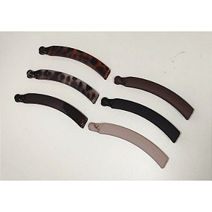 Banana de plástico p/ Cabelo 11cm - Pct c/ 12
