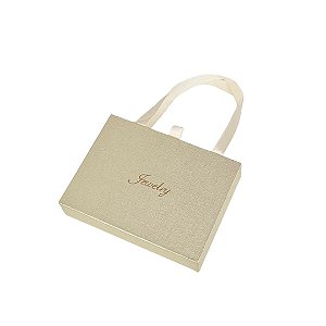 Caixinha de Papel Dourado P/ Presente com Alça 12x16cm - Pct c/ 6 - Four Star