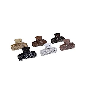 Piranha de Cabelo Four Star Média 6cm de Plástico - 12unidades - 6137-XY2