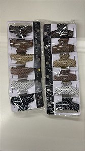 Piranha de Cabelo Four Star Média 6cm de Plástico - 12unidades - 6137-XY2