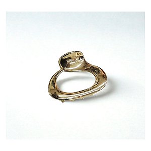 Piranha de Metal 6cm Prata e Dourado - Pct c/ 12 -Y575-65