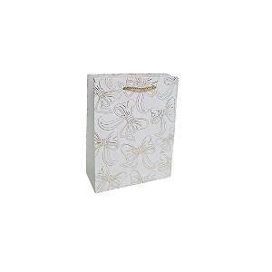 Sacola de Papel de Laço Four Star c/ Cores Sortidas (S) 18X23X8cm - 12 Un - Y361-2100S