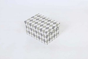 Conjunto de 10 Caixas de Papel para Presente - Geometrico (10 Unidades)