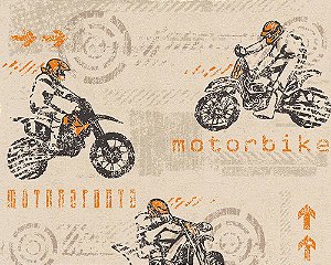 Papel de Parede Baby Motocross