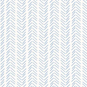Papel de Parede Revoada - Chevron Azul Médio 4446