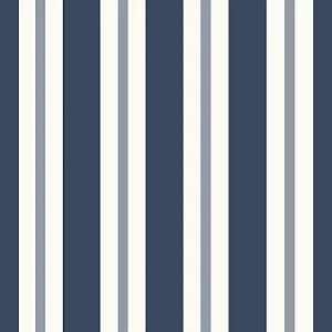 Papel de Parede Revoada - Listra Azul Marinho 4454