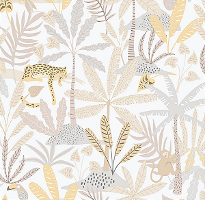 Papel de Parede ENZO - Safari Bege e Cinza 2863