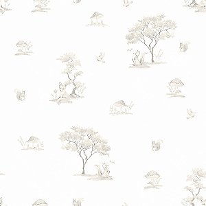 Papel de Parede ERA UM VEZ - Vintage Bosque Arvores 89600