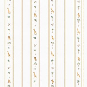 Papel de Parede ERA UM VEZ - Vintage Listras Mini Safari 89921