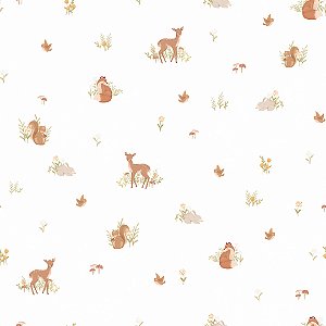 Papel de Parede ERA UM VEZ - Vintage Bosque Verde 89624