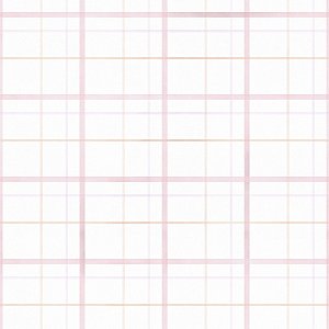 Papel de Parede ERA UM VEZ - Vintage Xadrez Rosa 600069