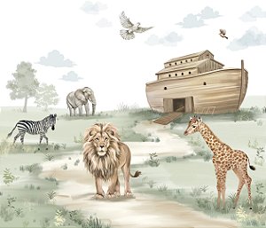 Painel de Parede MUNDO ENCANTADO 600120 - Arca de Noé