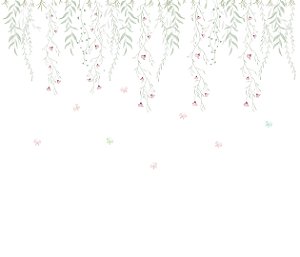 Painel de Parede MUNDO ENCANTADO 600168 - Cortina de Flores