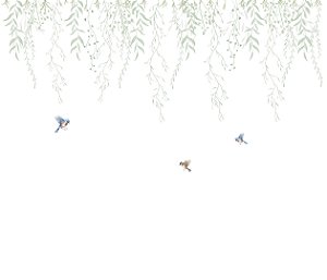 Painel de Parede MUNDO ENCANTADO 600175 - Cortina Verde