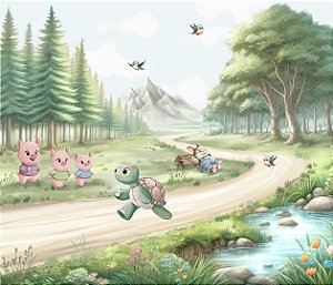 Painel de Parede MUNDO ENCANTADO 600212 - Fabulas