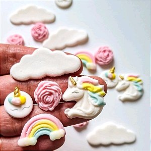 Mix de Confeitos Comestíveis Unicórnio 30 unidades