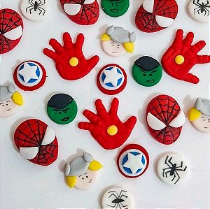 Mix de Confeitos Comestíveis Super Heróis 30 unidades